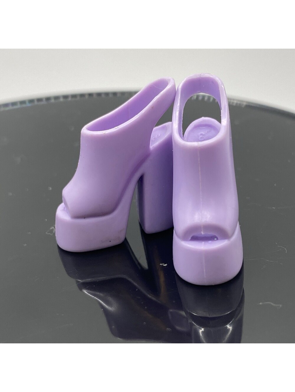 Barbie Fashion Avenue Chunky Platform Lavender Purple Slingback Shoes S1